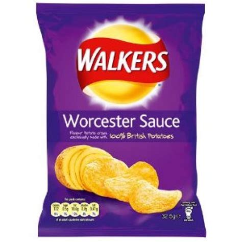 Walkers Worcester Sauce Flavour Crisps 325g Approved Food