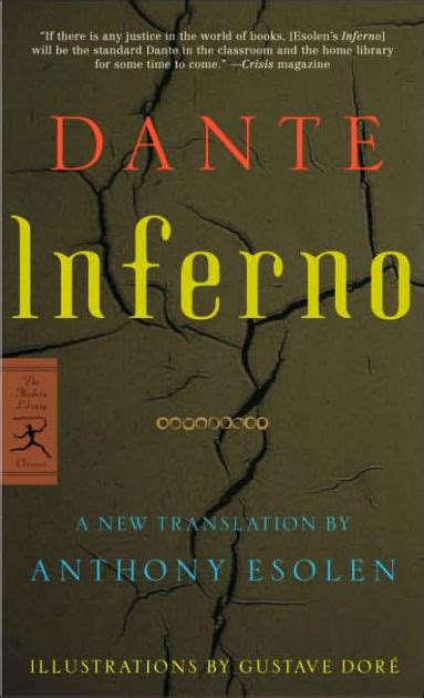 Inferno A New Translation By Anthony Esolen By Dante Alighieri