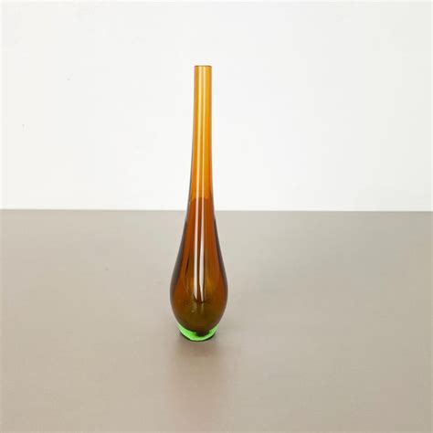 Large 1960s Murano Glass Sommerso Single Stem Vase By Flavio Poli Italy For Sale At 1stdibs