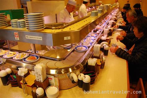 Conveyor Belt Sushi In Japan
