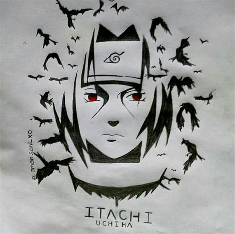 Itachi Uchiha Naruto Animesketch In 2023 Skizzen Zeichnen Skizzen