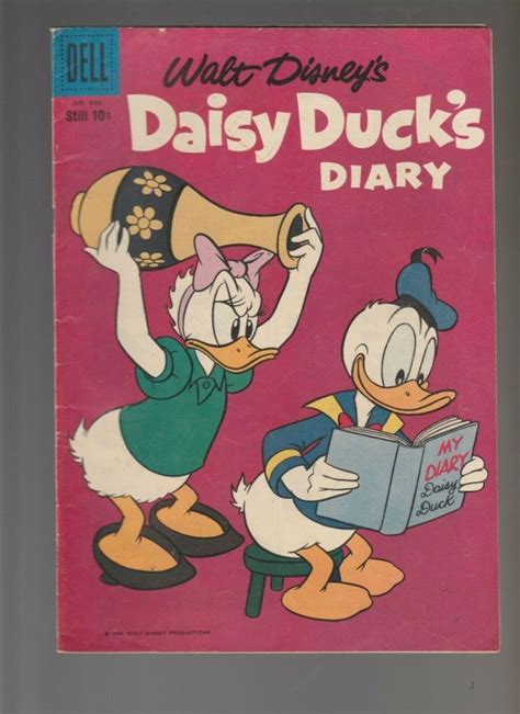 1958 Walt Disney S Daisy Duck S Diary 948 Vg 3 5 Dell Comics Donald Duck Comic Books