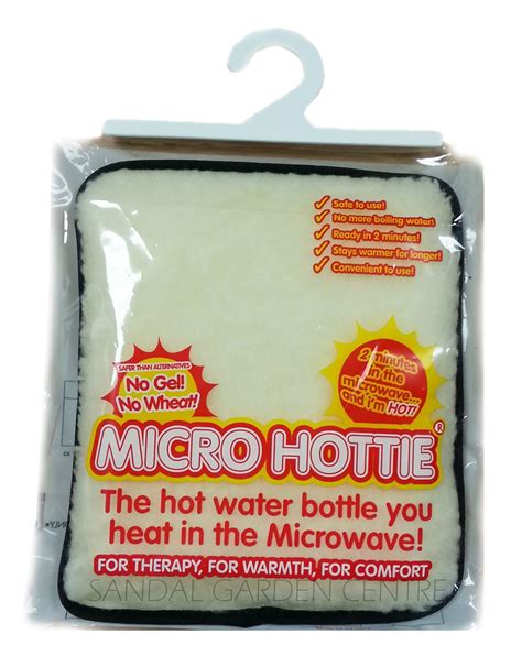 New Hottie Microwave Hot Water Bottle No Water Fleece Lambswool Free
