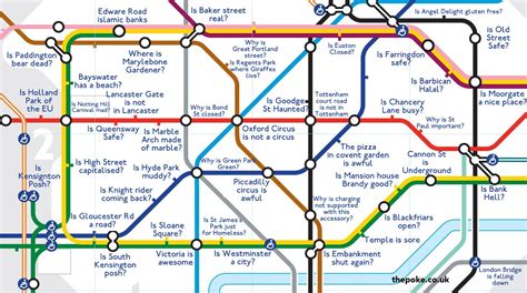The Google Autocomplete Map Of The London Underground The Poke London Tube Map London