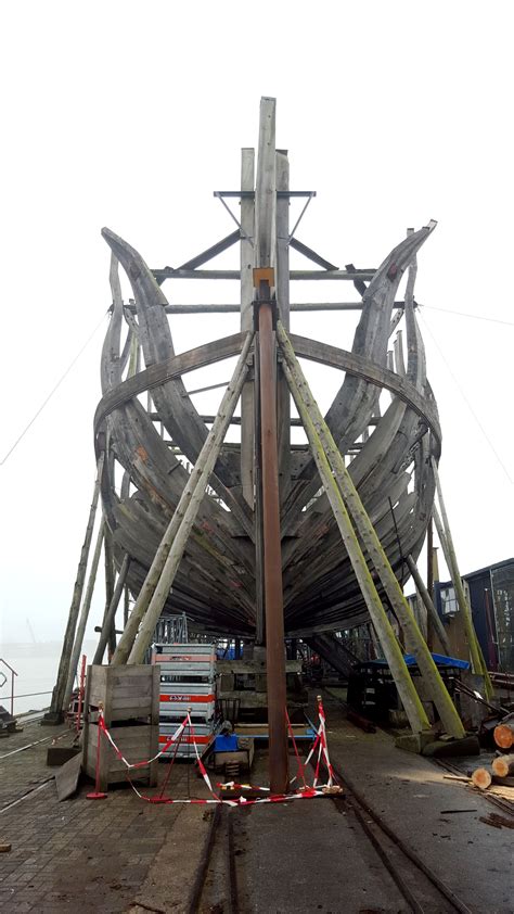 Reconstruction Of The Ship Of The Line Delft From The XVIII