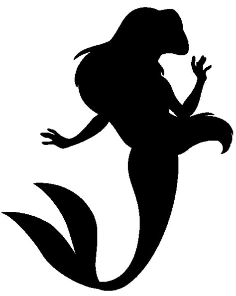 Disneys The Little Mermaid Ariel Silhouettes Little Mermaid