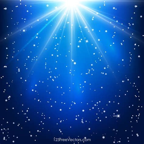 Shining Stars Abstract Blue Background With Light Rays Blue Texture