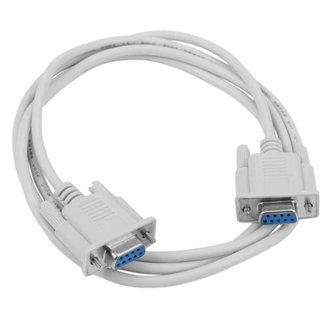 1pc 5ft F F Serial Rs232 Null Modem Cable Female To Female Db9 Fta