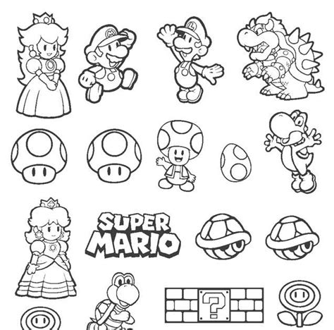 Select from 35870 printable coloring pages of cartoons, animals, nature, bible and many more. Super Mario Bros Coloring Pages in 2020 | Super mario ...