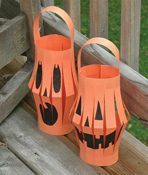 Pumpkin Lanterns Halloween Preschool Halloween Crafts For Kids
