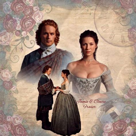 Jamie And Claire Fraser Wedding Collage By Sassenach616 Redbubble