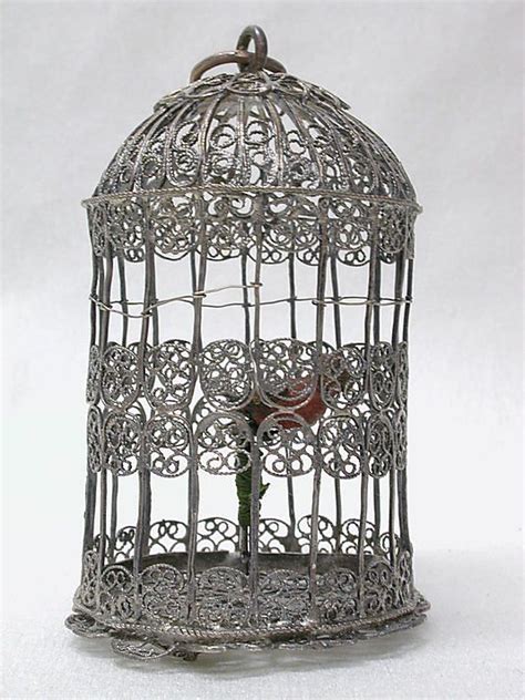 miniature bird cage date 1675 1700 culture southern german medium silver bird cage decor