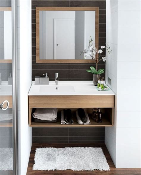 Que vous soyez meuble en bois ou meuble blanc ? Idée décoration Salle de bain - Meuble salle bain bois ...