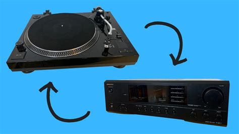 How To Connect A Turntable To The Aux Input On A Receiver Youtube