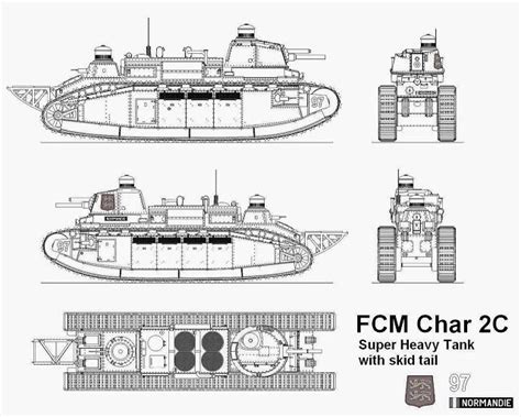 Char De Rupture Fcm 2c French Tanks Tank Ww1 Tanks