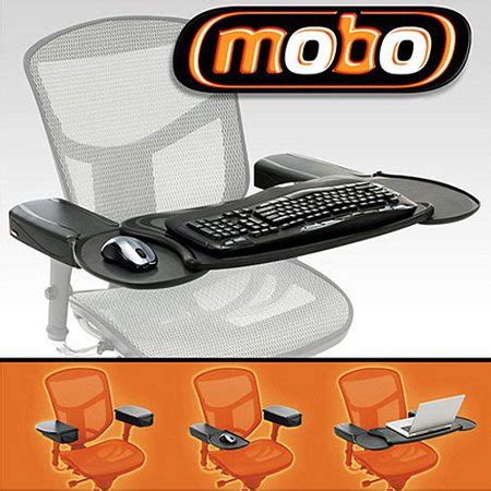 The use of a swivel and quick release adapter is not recommended. Ergoguys Mobo Chair Mount Keyboard and Mouse Tray System ...