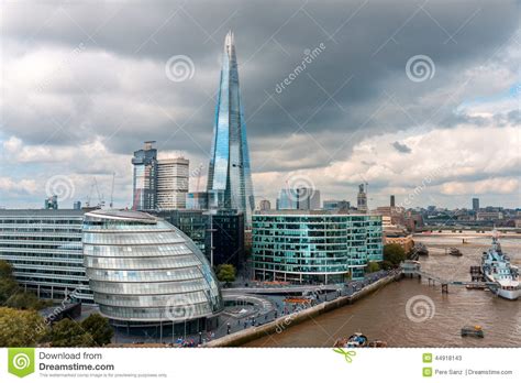 London August 6 London Skyline With City Hall Shard River Th