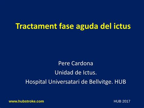 Pdf Tratamiento Fase Aguda Del Ictus Forma Sem Gencat Cat Criteris Dactivaci De Codi