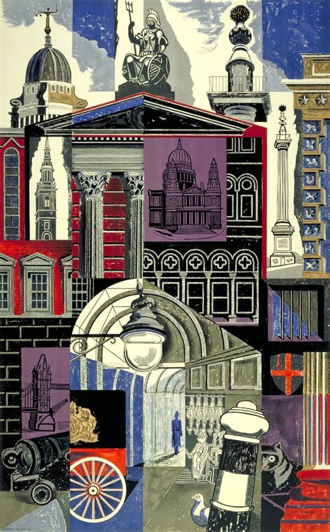London Underground Poster 1952 Edward Bawden Art Architecture Art