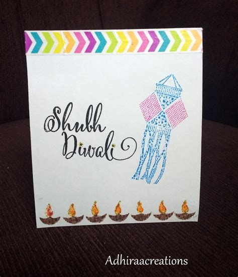 The greeters will remember it for quite a long time. Adhiraacreations: Diwali Cards