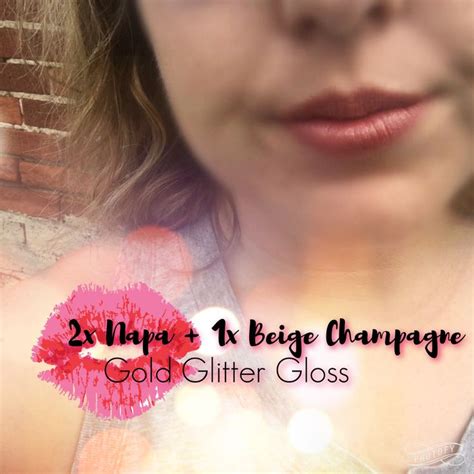 2x Napa Lipsense 1x Beige Champagne Gold Glitter Gloss 🍇🥂 Order Via