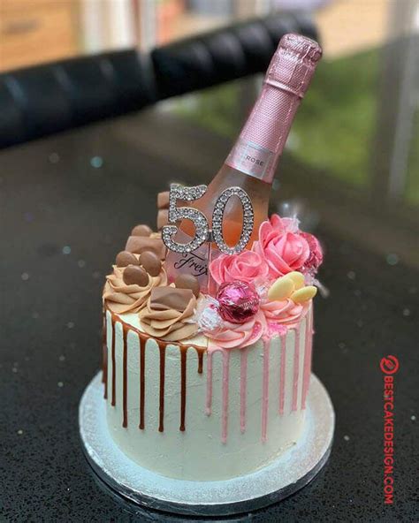 Birthday Cake With Alcohol Bottles Birthday Card Message