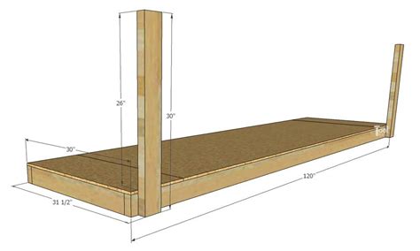 Building easy diy overhead garage storage rack. Overhead Garage Storage Shelf - Her Tool Belt