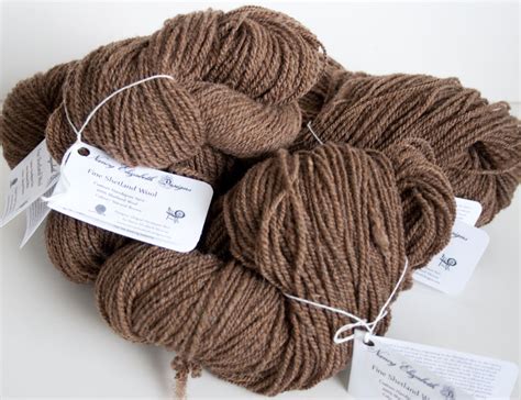 Shetland Wool Moorit Hand Spun Nancy Elizabeth Designs