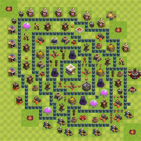 Trophy Defense Base Th11 Clash Of Clans Town Hall Level 11 Base
