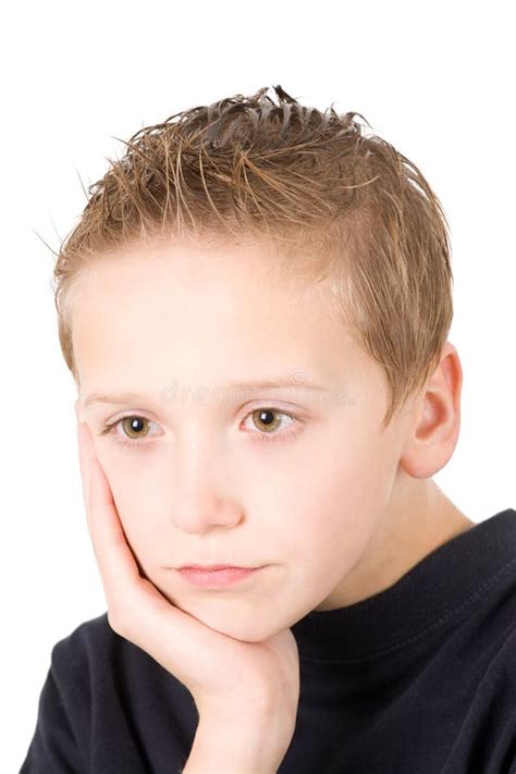 Portrait Of Sad Boy Stock Image Image Of Expression 13007781