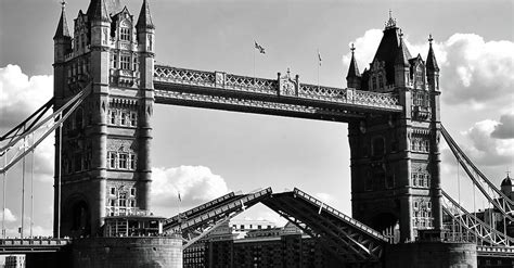 Grayscale Photo Of Tower Bridge London · Free Stock Photo