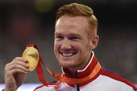 Greg Rutherford Receives His Long Jump World Championship Gold Medal