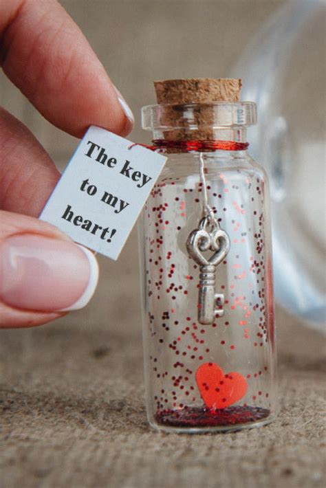 Touch your boyfriend's heart with a homemade gift for his birthday. Personalized Gift for Girlfriend Message in a Bottle Gift ...