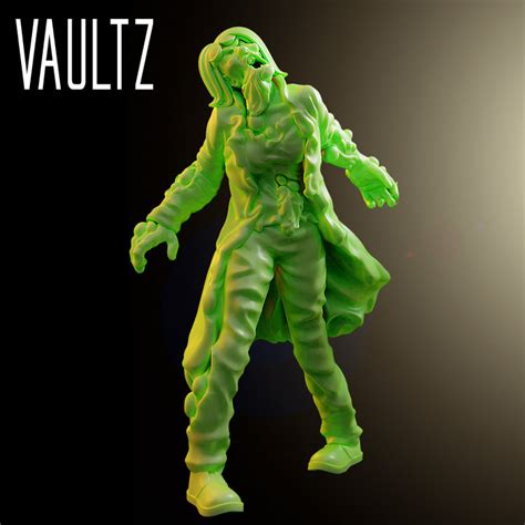 3d Printable Zombie Toxic Scientist By Vaultz Miniatures