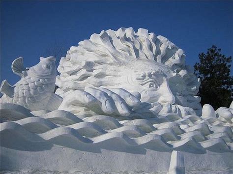 Fun Crawler Pretty Incredible Snow Sculptures