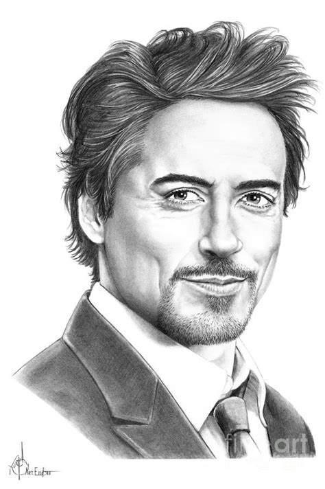 Robert Downey Jr Drawing By Murphy Elliott