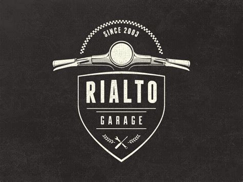 Rialto Garage Logo Work In Progress Update By Mathias Temmen On