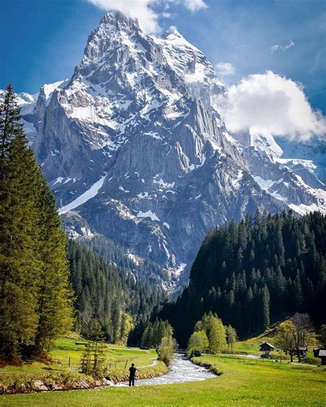 Epic Mountain Views In The Bernese Highlands Switzerland Nature