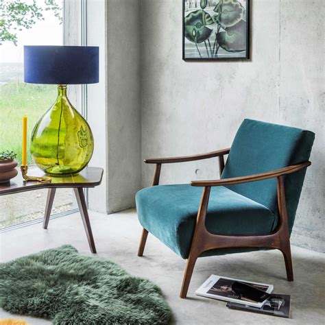 Enjoy free shipping on most stuff, even big stuff. Teal Velvet Upholstered Armchair | Upholstered arm chair ...