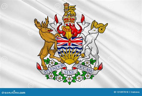 Flag Of British Columbia Canada Stock Illustration Illustration Of