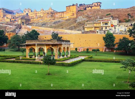Amber Fort Near Jaipur In Rajasthan India Amber Fort Is The Main