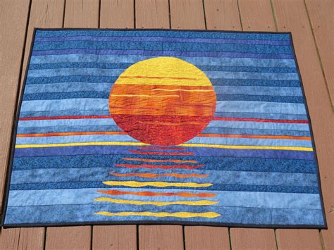 Sunset Quilt Pattern Quilting Pattern Moonrise Sewing Etsy Canada