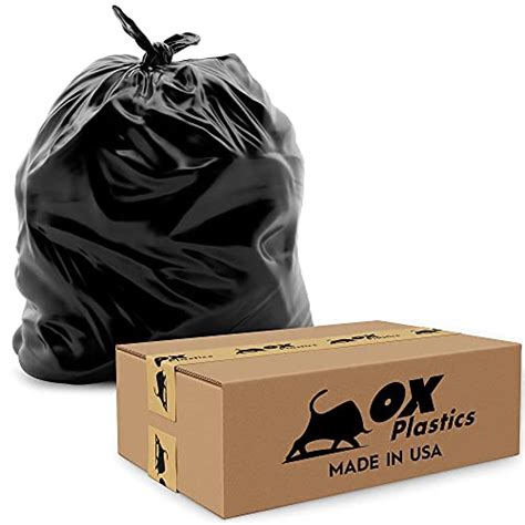 55 Gallon Trash Bags 3 Mil Contractor Large Thick Heavy Duty Garbage