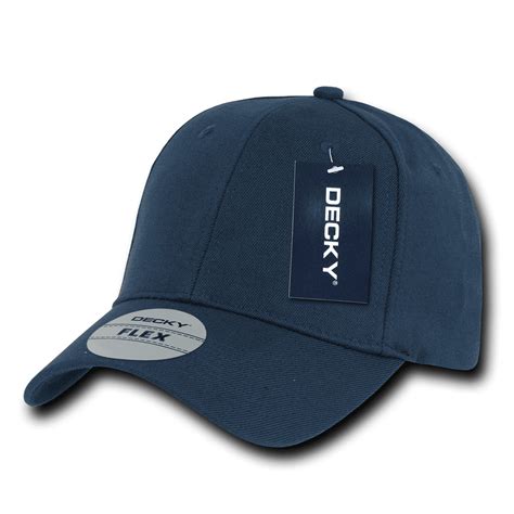 Decky Decky Fitall Flex Fitted Baseball Hat Hats Caps Cap 6 Panels