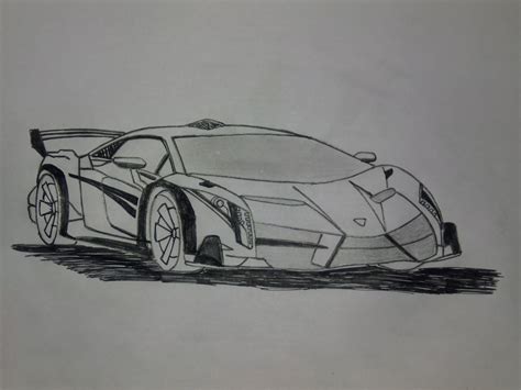 Lamborghini Veneno Drawing Pictures Drawing Skill
