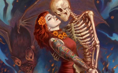 wallpaper 1920x1200 px bat dance dead fantasy girl halloween horror skeleton tattoos