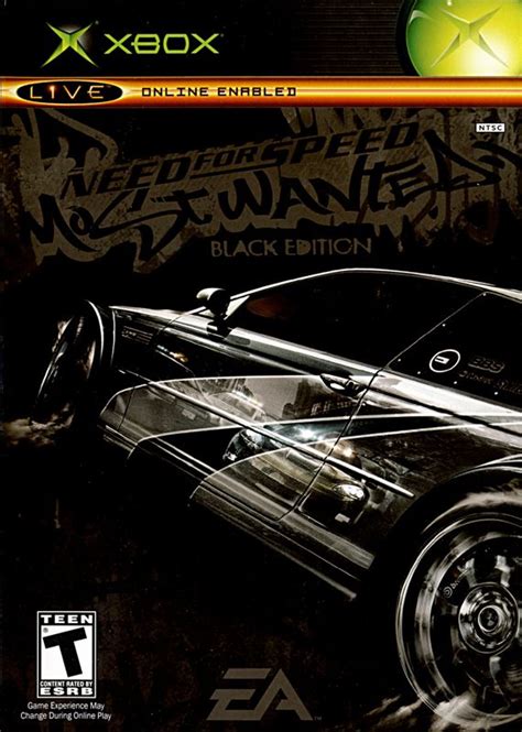 Need For Speed Most Wanted Black Edition 2005 Xbox Box Cover Art