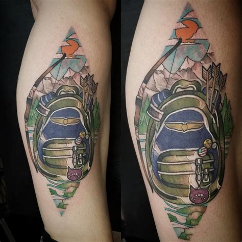 I've been wanting a great tattoo for decades, but i could never come up with anything i didn't think was corny or different from the main stream until now. Ellie's backpack. Tattoo by me. IG@TheSnakePretzel ...