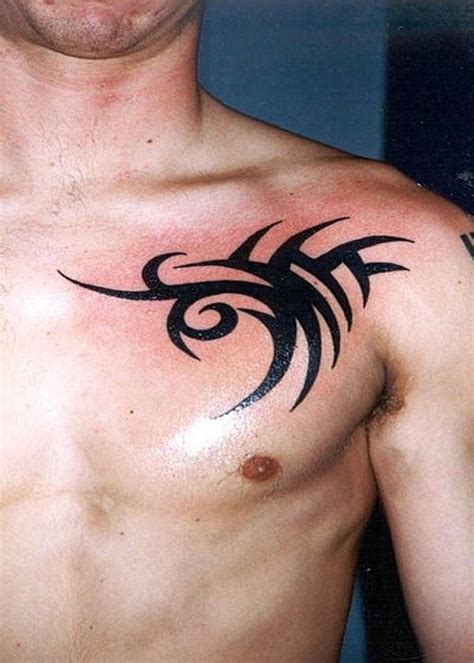 40 Chest Tattoo Design Ideas For Men Tribal Chest Tattoos Chest