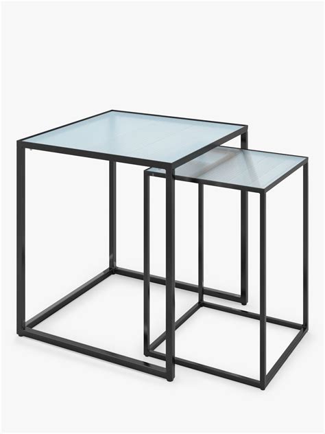 Ikea's tärnö bistro table retails for just £35. John Lewis & Partners Nest of Glass-Top Garden Tables, Set of 2, Black in 2020 | Glass top table ...